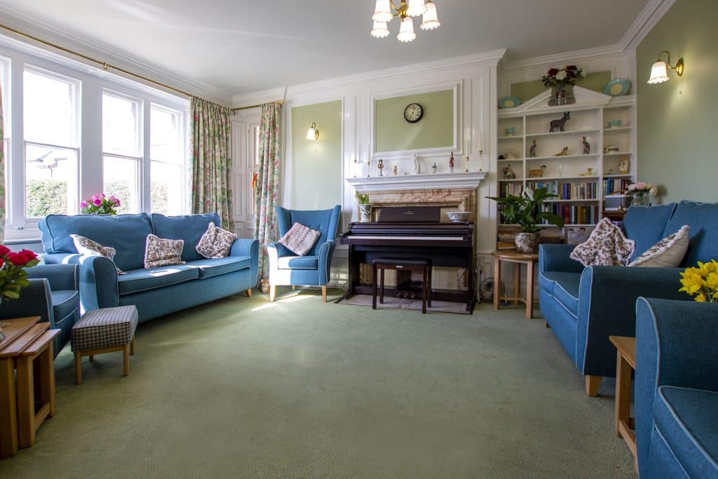 The Featherton House lounge with comfortable and stylish sofas and armchairs.