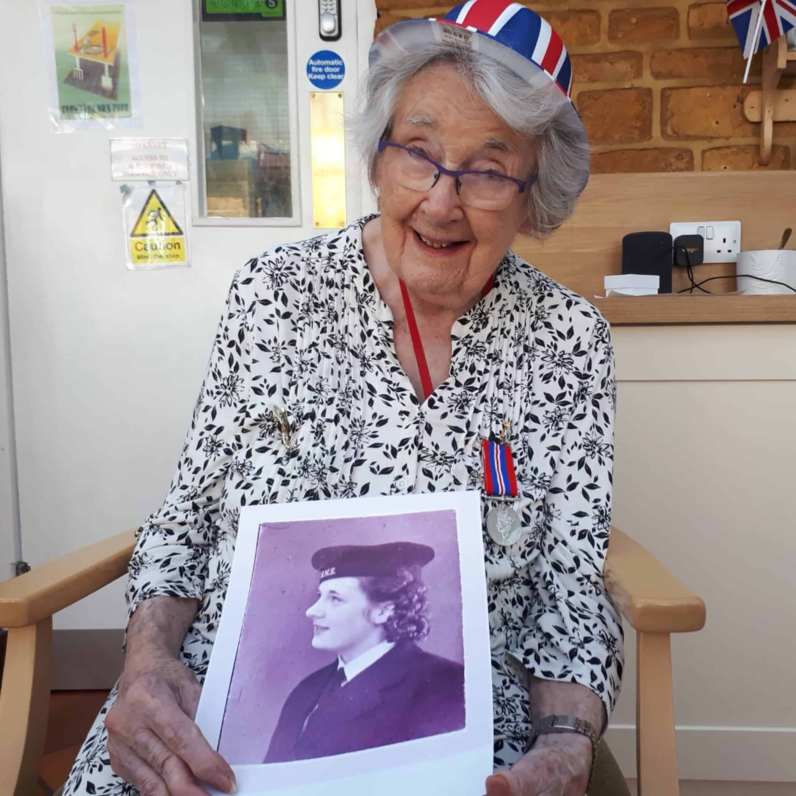 Featherton House Care Home Resident, Edna Sewell tells her wartime story,
