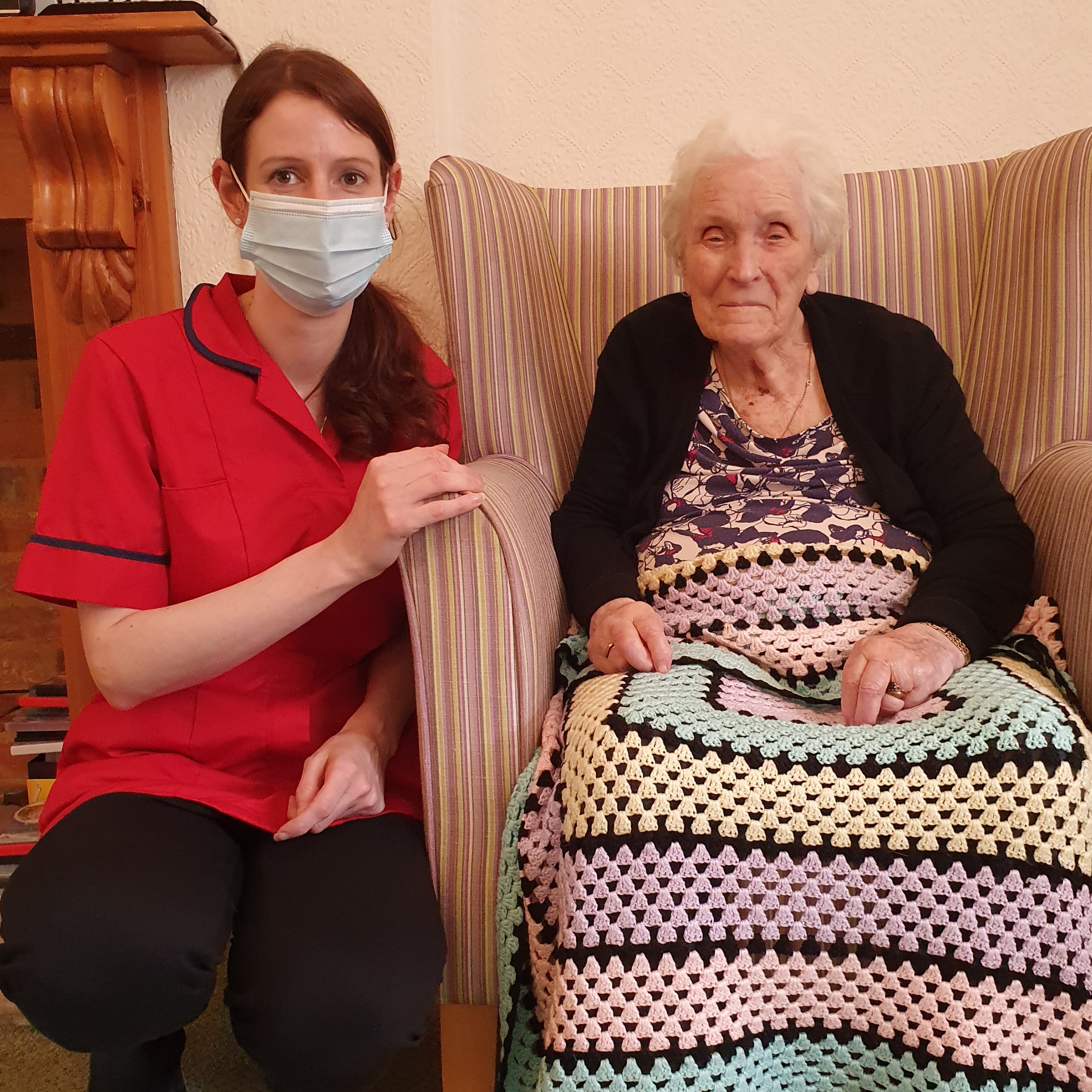 Westerham Place Care Home Senior Carer Paula Mahmoodi celebrates 20 years' service.